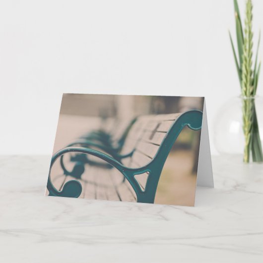 French Park Bench Kaart (Voorkant)