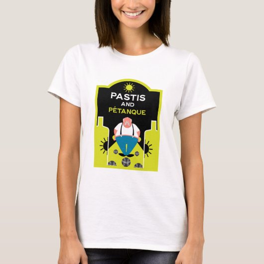 French Pétanque Bocce T-shirt (Voorkant)