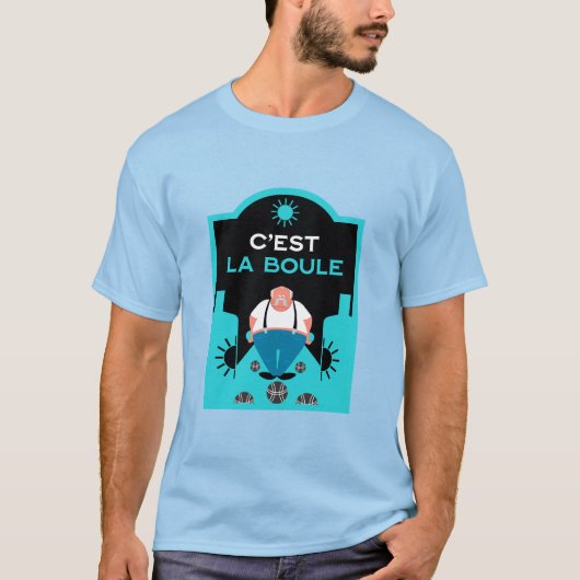 French Pétanque Bocce T-shirt (Voorkant)