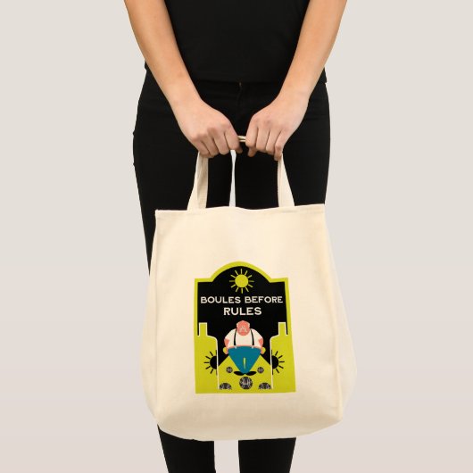 French Pétanque Bocce Tote Bag (Voorkant (product))