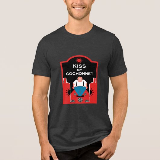 French Pétanque Bocce Tri-Blend Shirt (Voorkant)