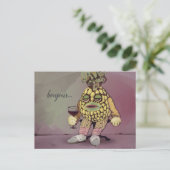 french pineapple briefkaart (Staand voorkant)