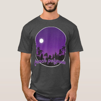 french polynesia By night with Palms T-shirt
