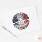 French Polynesia French Polynesian French Frankrij Ronde Sticker (Envelop)