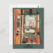 French Quarter Balcony & Wine, Fig Street Studio Briefkaart (Voorkant / Achterkant)