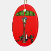 French Quarter Christmas Keramisch Ornament (Links)