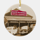 French Quarter Coffee Stand 1950 Keramisch Ornament (Voorkant)