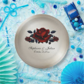 French Quarter Goth Antique Gold Wedding   Papieren Bordje (Feest)