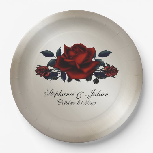 French Quarter Goth Antique Gold Wedding   Papieren Bordje (Voorkant)