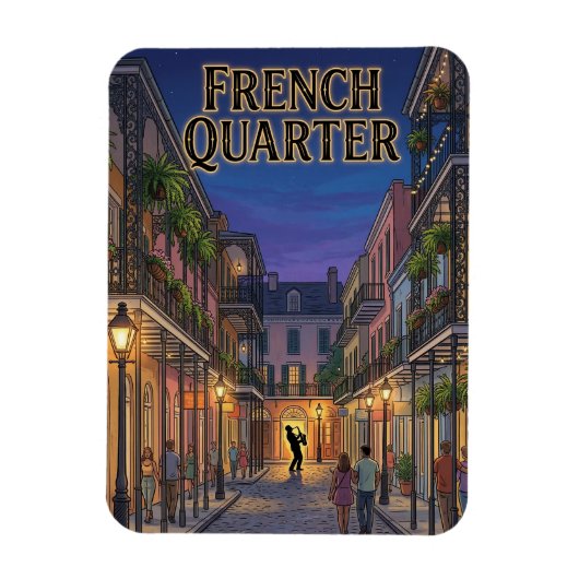 French Quarter Magneet (Verticaal)