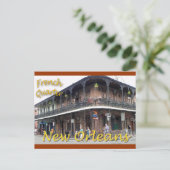 French Quarter New Orleans Briefkaart (Staand voorkant)