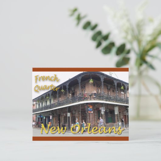 French Quarter New Orleans Briefkaart (Staand voorkant)
