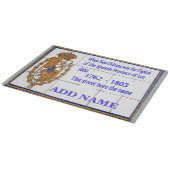 French Quarter Street Tegel Mural, voeg naam toe Snijplank (Hoek)