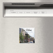 French Quarter Street Uitzicht New Orleans Louisia Magneet (Insitu (Vaatwasser))