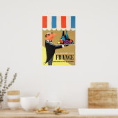 French Restaurant Art France Travel Poster Print T (Keuken)