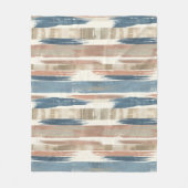 French Retro Brush Stripe Fleece Blanket (Voorkant)