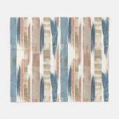 French Retro Brush Stripe Fleece Blanket (Voorkant (Horizontaal))