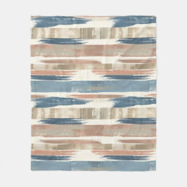 French Retro Brush Stripe Fleece Blanket Deken