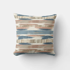 French Retro Brush Stripe Throw Pillow Kussen