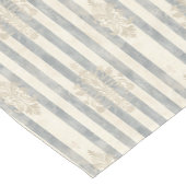 French Retro Damask Stripe Table Runner Korte Tafelloper (Hoek)