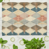 French Retro Harlequin Diamond Kitchen Towels Theedoek (Gevouwen)
