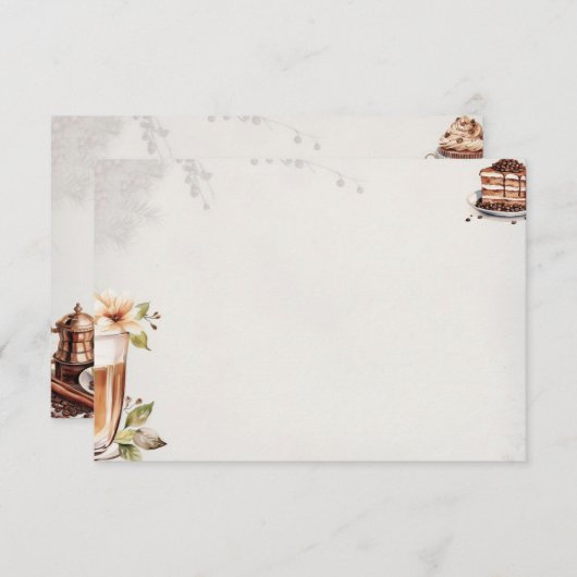 French Roast Basic Blank Recept Kaart (Voorkant / Achterkant)