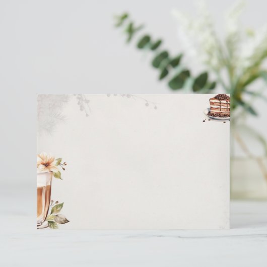 French Roast Basic Blank Recept Kaart (Staand voorkant)