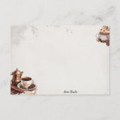 French Roast Basic Blank Recept Kaart (Achterkant)