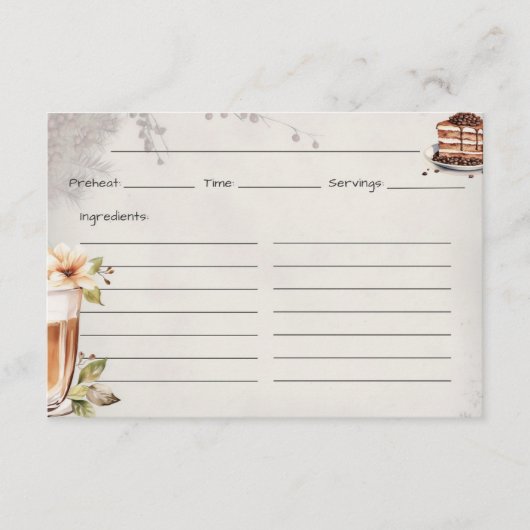 French Roast Basic Recept Kaart (Voorkant)