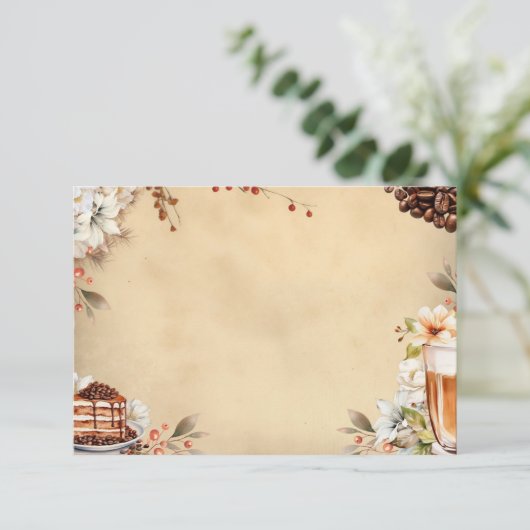 French Roast Blank Recept Kaart (Staand voorkant)