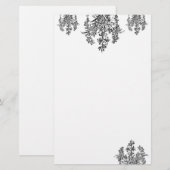 French Rose Bouquet Briefpapier (Voorkant / Achterkant)