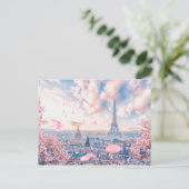 French Sakura Briefkaart (Staand voorkant)