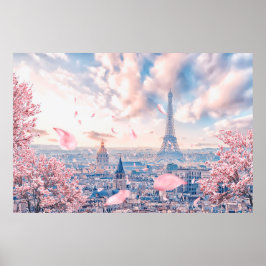 French Sakura Poster