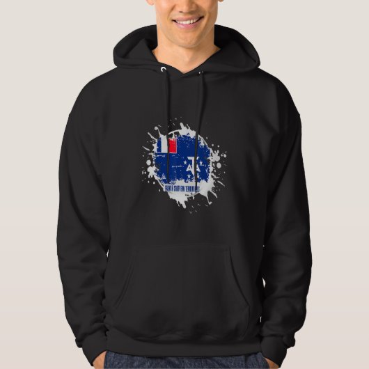 French Southern Territories Splash Hoodie (Voorkant)