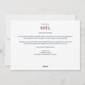 French Stylish Colorful Christmas Tree Photo Feestdagenkaart (Achterkant)