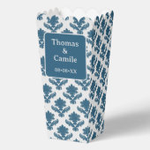 French Tapestry Blue and White Bedankdoosjes (Voorkant)