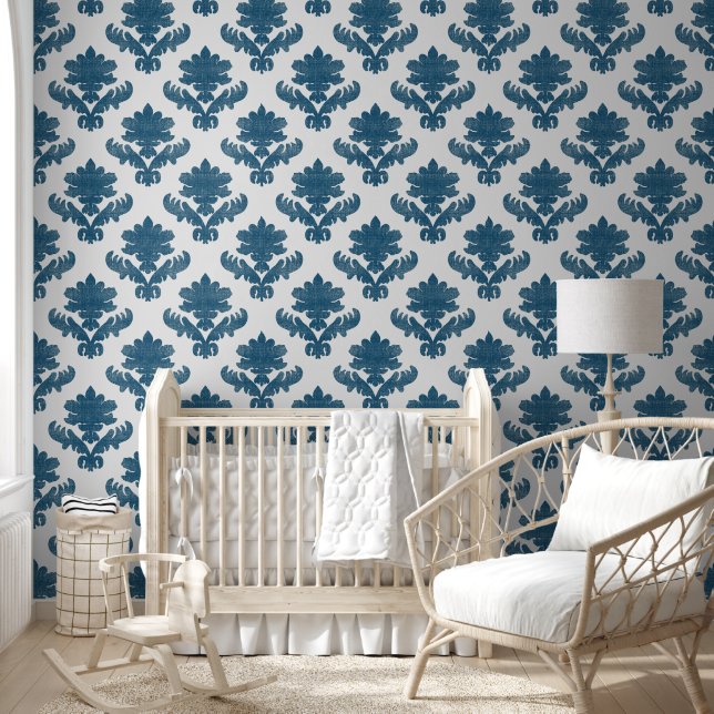 French Tapestry Blue and White Behang (Kinderen)
