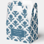 French Tapestry Blue and White THANK YOU Bedankdoosjes (Open)