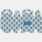 French Tapestry Blue and White THANK YOU Bedankdoosjes (Ongevouwen)