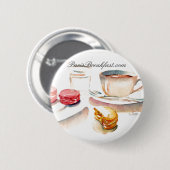 FRENCH TEA RONDE BUTTON 5,7 CM (Voorkant /achterkant)