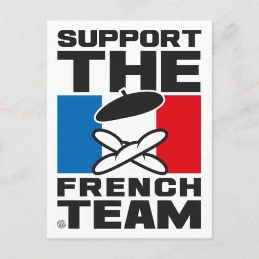 FRENCH TEAM BRIEFKAART (Voorkant)