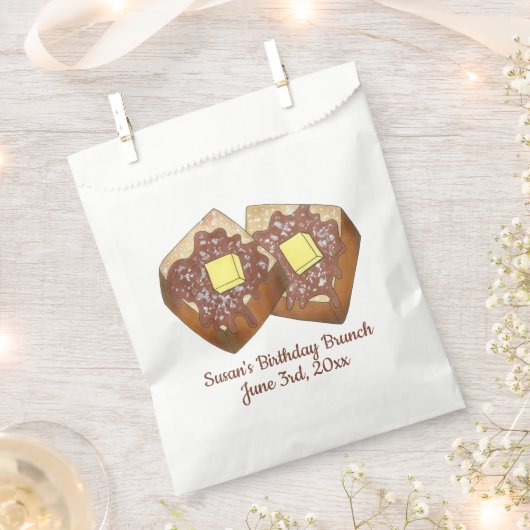 French Toast Butter en Syrup Diner Breakfast Food Bedankzakje (Geknipt)