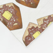 French Toast Butter en Syrup Diner Breakfast Food Fleece Deken (Hoek)