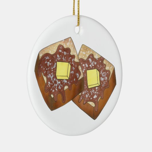 French Toast Butter en Syrup Diner Breakfast Food Keramisch Ornament (Rechts)