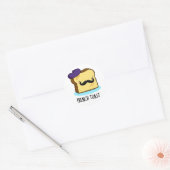French Toast Funny Bread Pun Ronde Sticker (Envelop)