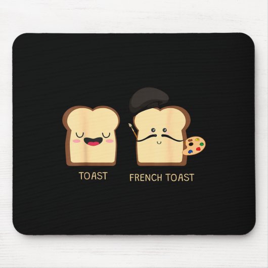 French Toast Funny Pun Novelty  Muismat (Voorkant)