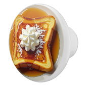 French Toast, Syrup and Whipped Cream Keramische Knop (Rechts)
