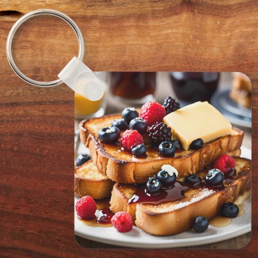 French Toast With Berries Sleutelhanger (Voorkant)