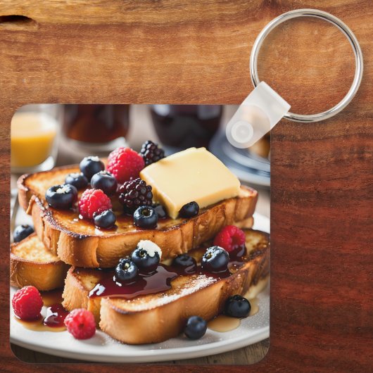 French Toast With Berries Sleutelhanger (Achterkant)