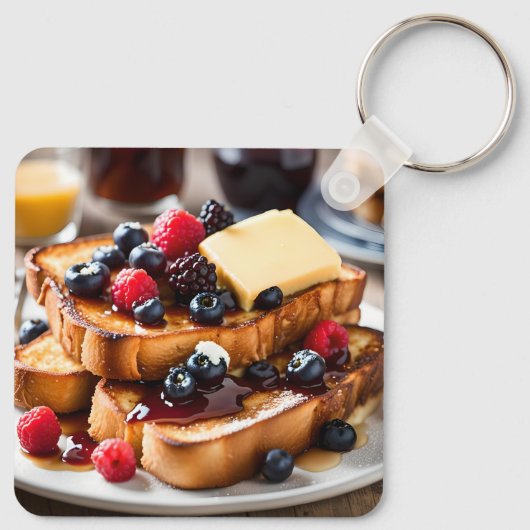 French Toast With Berries Sleutelhanger (Achterkant)
